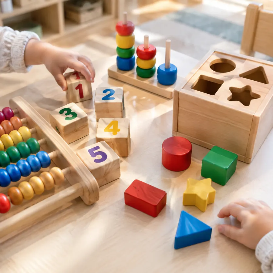 Cubes et perles pour apprendre les nombres